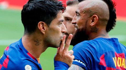 Luis Suárez fue el héroe del equipo catalán.