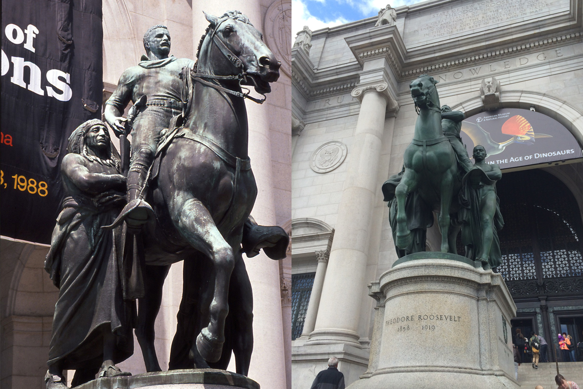 Retirarán estatua de Theodore Roosevelt del Museo de ...