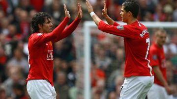 Carlos Tevez y Cristiano Ronaldo coincidieron en el Manchester United.