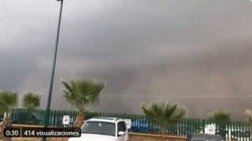 Nube de polvo en Torreón, Coahuila.