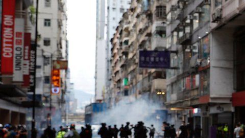 La nueva ley de seguridad fue recibida con protestas en Hong Kong.