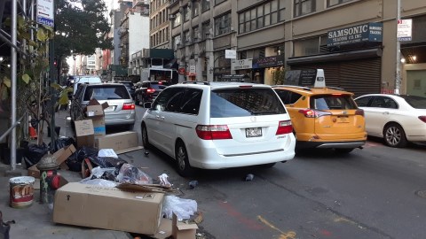 Basura campante en Nueva York.