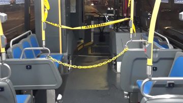Bus MTA durante la pandemia.