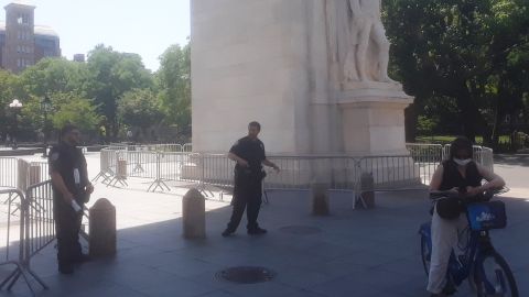 NYPD en Washington Square Park/Archivo.