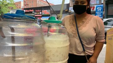 Vanessa Jadad, vendedora de helados y aguas frescas, confiesa que la pandemia se llevó sus ingresos y los de su familia