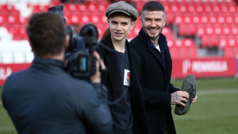 David y Romeo Beckham.