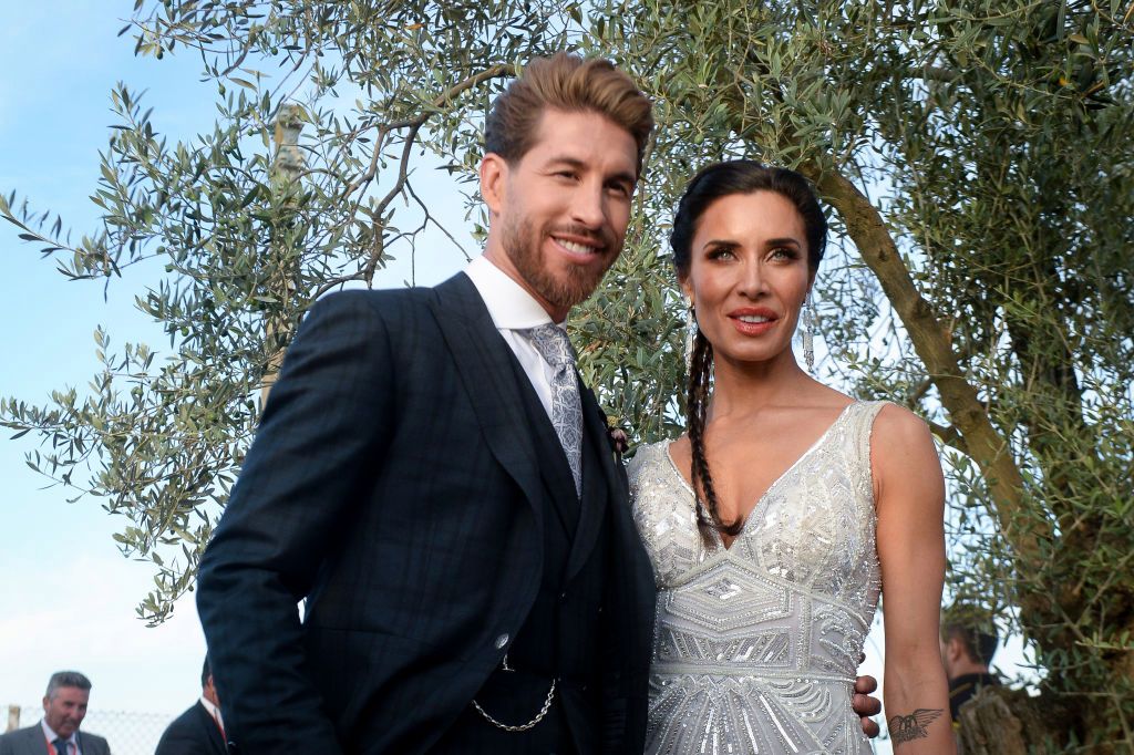 Sergio Ramos y Pilar Rubio en su boda.