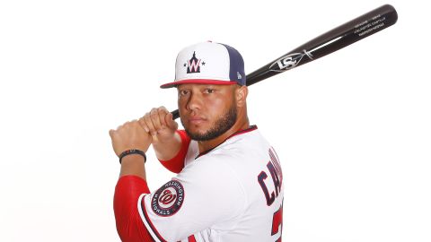 El catcher Welington Castillo apenas había firmado un contrato de Ligas Menores con los Nationals de Washington.