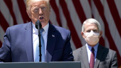El presidente Trump oficializó la salida de EE.UU. de la OMS.