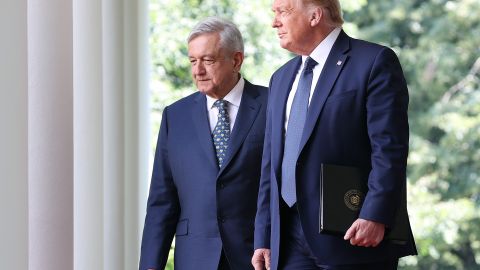 Los presidentes Andrés Manuel López Obrador y Donald Trump.