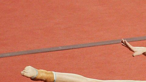Verona van de Leur en su etapa como gimnasta.