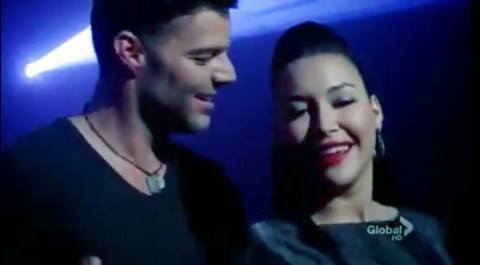 Naya Rivera junto a Ricky Martin