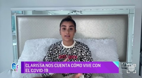 Clarissa Molina desde su cama