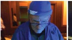 Las cámaras lo captaron disfrazado