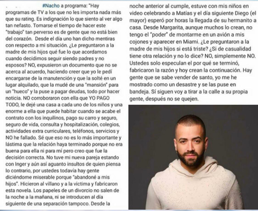 El último post de Nacho