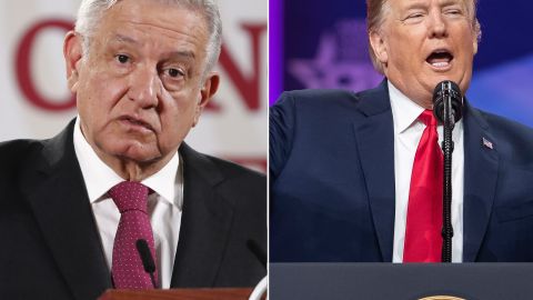 Los presidentes Andrés Manuel López Obrador y Donald Trump.