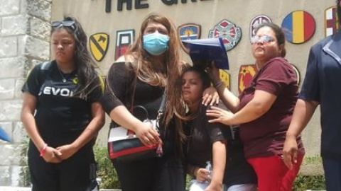 La familia de Vanessa Guillén en Fort Hood.