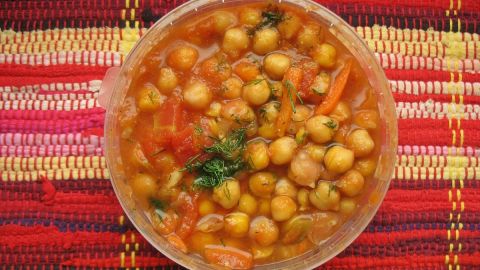 Plato de garbanzos