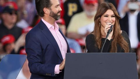 Trump Jr. y Kimberly Guilfoyle en Pensilvania, mayo 2019