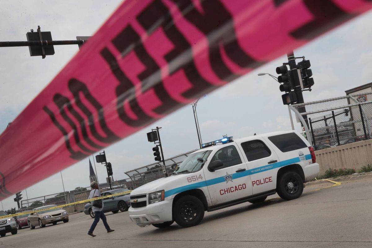 Patrulla policial en Chicago.