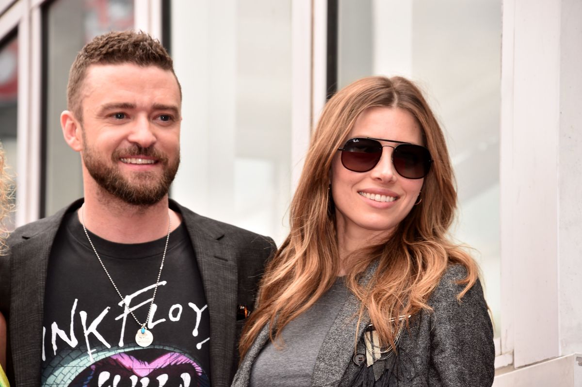 Jessica Biel junto a su esposo Justin Timberlake. 