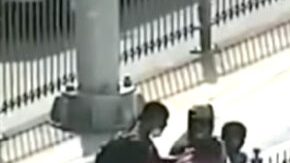 Parte de los enfrentamientos en el puente