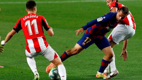 Antoine Griezmann no ha podido integrarse al equipo azulgrana.