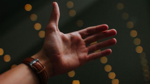 La línea del corazón se ubica en lo alto de la palma de la mano.