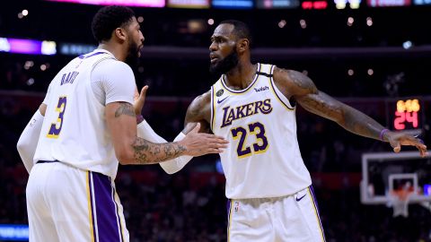 Lebron james y Anthony Davis, una de las mejores duplas en la NBA.