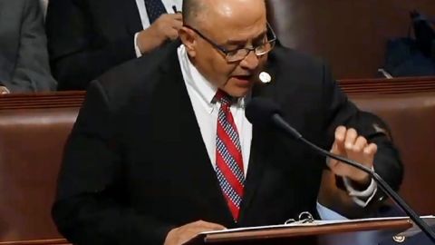 El congresista Lou Correa en defensa de los soñadores.  (C-Span)