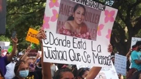 Miles en Houston salieron a perdir "justicia por Vanessa Guillén".