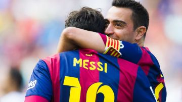 Messi y Xavi cuando compartían la cancha.