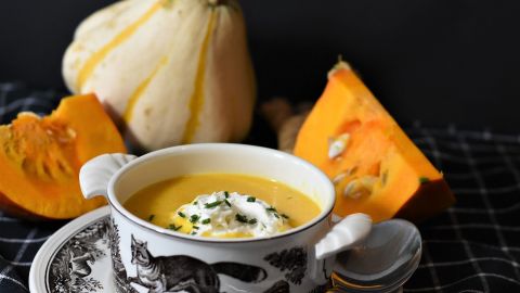 Sopa de calabaza.