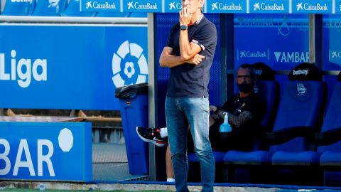 Quique Setién, entrenador del FC Barcelona.