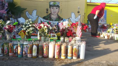 El memorial en Houston de Vanessa Guillén.