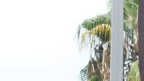 Alex Padilla, secretario del estado de California, junto a una pieza de las Torres Gemelas que se colocó en el centro de entrenamiento Frank Hotchkin, donde tuvo lugar el evento. (Aurelia Ventura/ La Opinion)