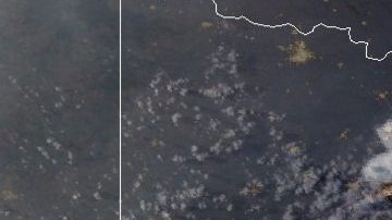 El huracán Laura cerca de la costa de Texas y Louisiana.