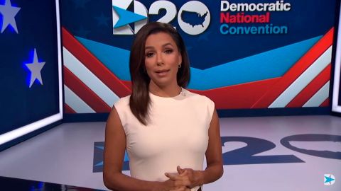 Eva Longoria pidió el voto de los latinos en la Convención Demócrata.