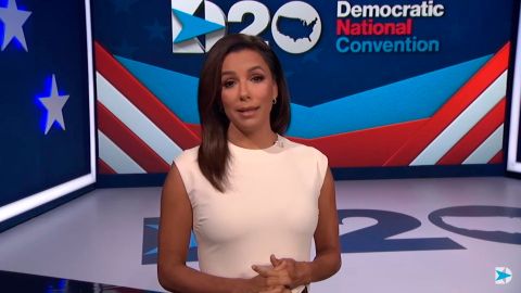 Eva Longoria pidió el voto de los latinos en la Convención Demócrata.