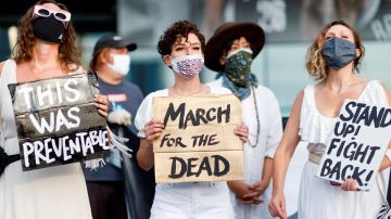 Cientos participan en la "Marcha por la Muerte" de 175,000 personas, en NY.