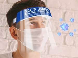 Protectores faciales para prevenir el contagio del Coronavirus, la influenza, o algún otro tipo de virus similar