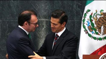 Luis Videgaray y Enrique Peña Nieto.
