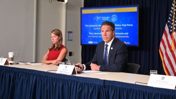 August 17, 2020 --New York City--Governor Andrew M. Cuomo delivers a COVID-19 Coronavirus update in New York City Monday August 17, 2020. Governor Cuomo announced gyms in New York State can open as early as August 24, 2020. (Kevin P. Coughlin / Office of Governor Andrew M. Cuomo)