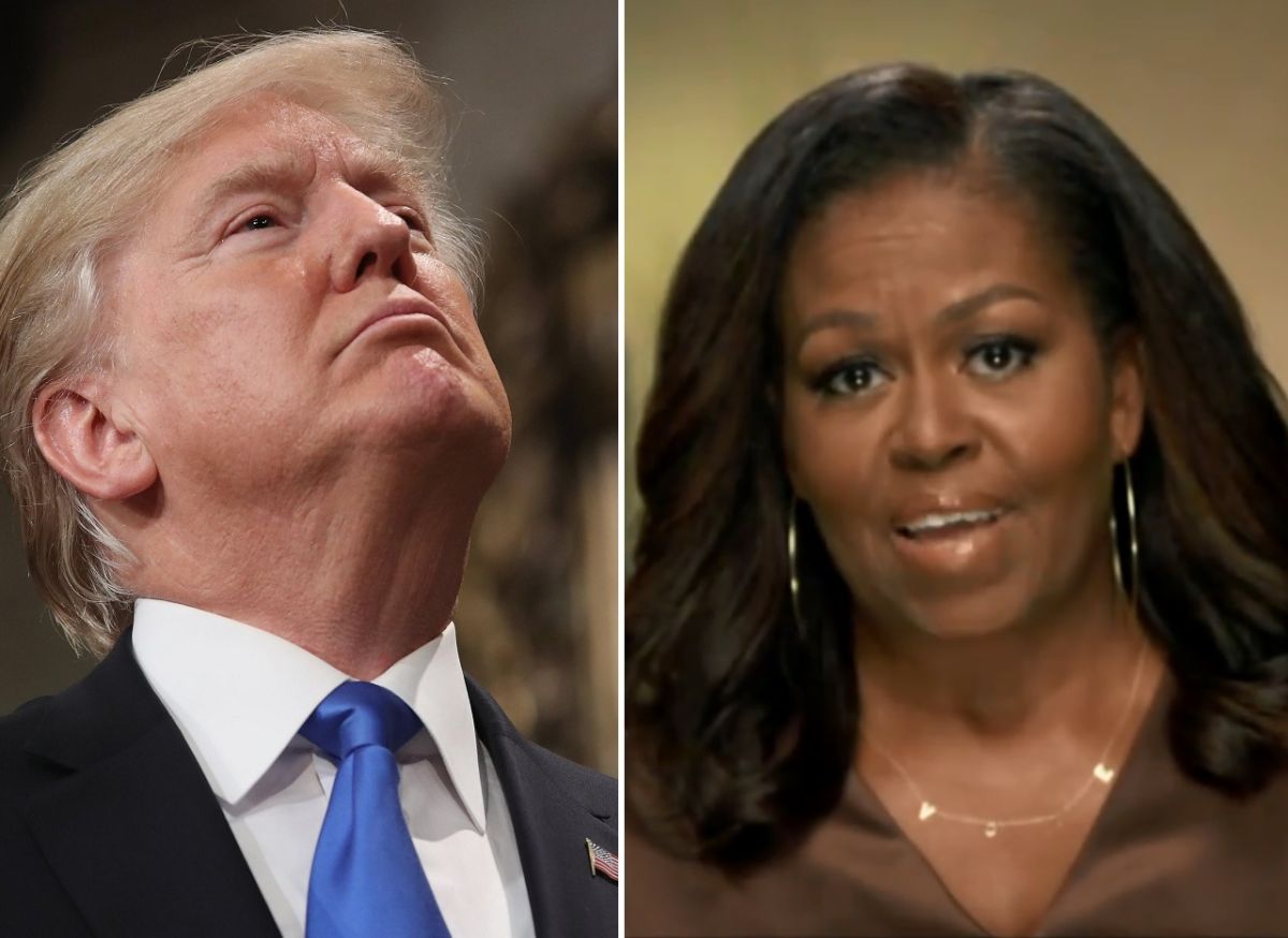El presidente Donald Trump reaccionó a las críticas de la exprimera dama Michelle Obama.