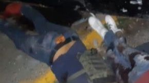 FOTOS: Así quedaron 7 sicarios tras atacar a policías en zona en disputa entre el CJNG y huachicoleros