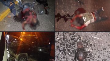 FOTOS: Así quedaron 7 sicarios tras atacar a policías en zona en disputa entre el CJNG y huachicoleros