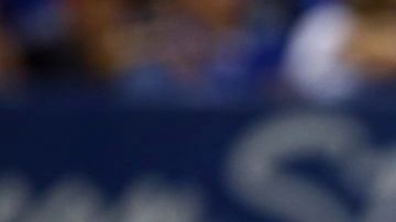 Reese McGuire en un partido con Toronto.