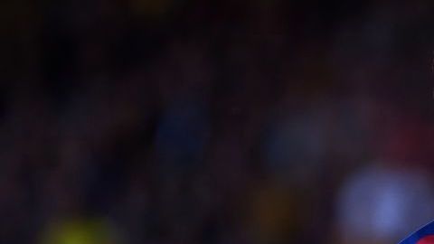 Lionel Messi en un partido con el Barcelona.