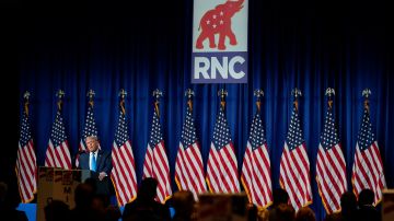 El presidente Trump acudió a la Convención Nacional Republicana.
