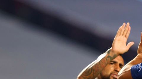 Luis Suárez y Arturo Vidal en el Barcelona.